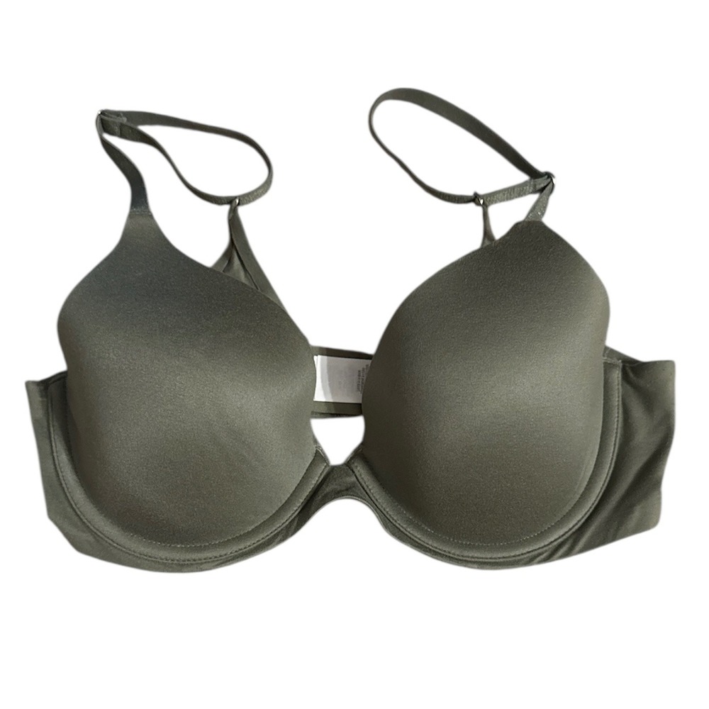 Aerie Sunnie Real Good Full Coverage Underwire Bra Olive Green 34c
